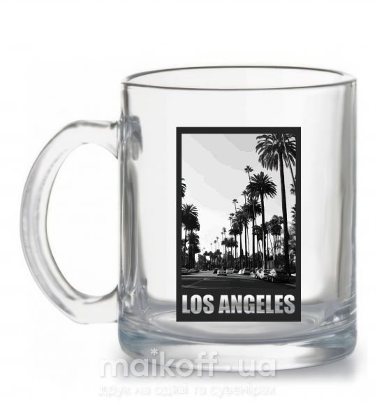 Чашка скляна Los Angeles photo Прозорий фото