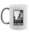 Чашка з кольоровою ручкою Los Angeles photo Срібло фото