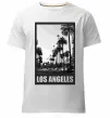 Мужская премиум футболка Los Angeles photo Белый фото