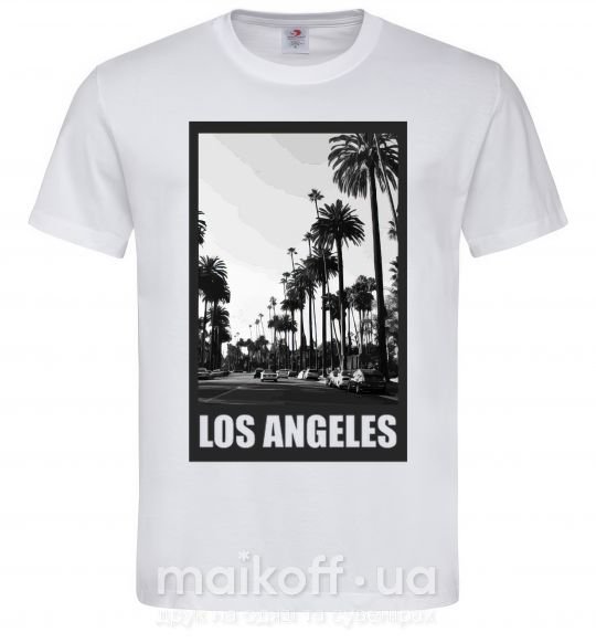 Чоловіча футболка Los Angeles photo Білий фото