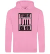 Жіноча толстовка (худі) Straight outta New York Рожевий фото