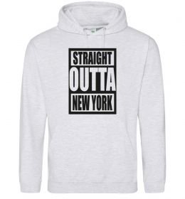 Женская толстовка (худи) Straight outta New York