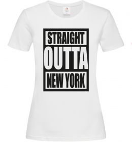 Женская футболка Straight outta New York