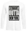 Реглан Straight outta New York Білий фото