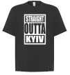 Футболка Оверсайз Straight outta Kyiv Черный фото