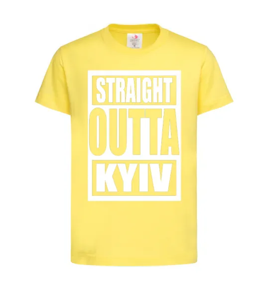 Детская футболка Straight outta Kyiv Лимонный фото