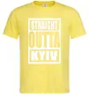Мужская футболка Straight outta Kyiv Лимонный фото
