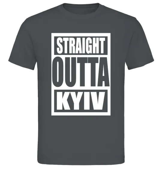 Мужская футболка Straight outta Kyiv Графит фото