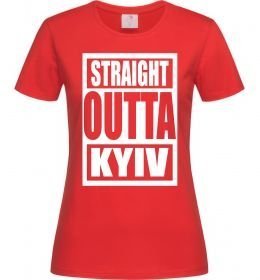 Женская футболка Straight outta Kyiv Женская футболка Straight outta Kyiv