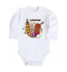 Дитячий бодік Hello England Білий фото