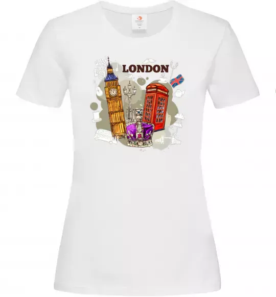 Жіноча футболка Hello England Білий фото