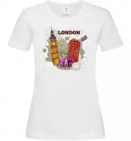 Женская футболка Hello England Белый фото