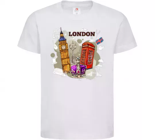 Дитяча футболка Hello England Білий фото