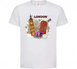 Детская футболка Hello England Белый фото