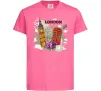 Дитяча футболка Hello England Яскраво-рожевий фото