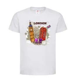 Детская футболка Hello England Белый фото