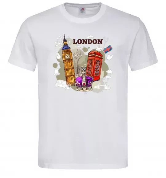 Чоловіча футболка Hello England Білий фото