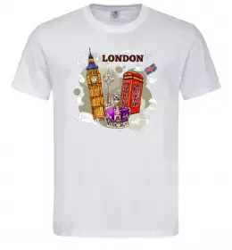 Мужская футболка Прапор Англії Белый фото