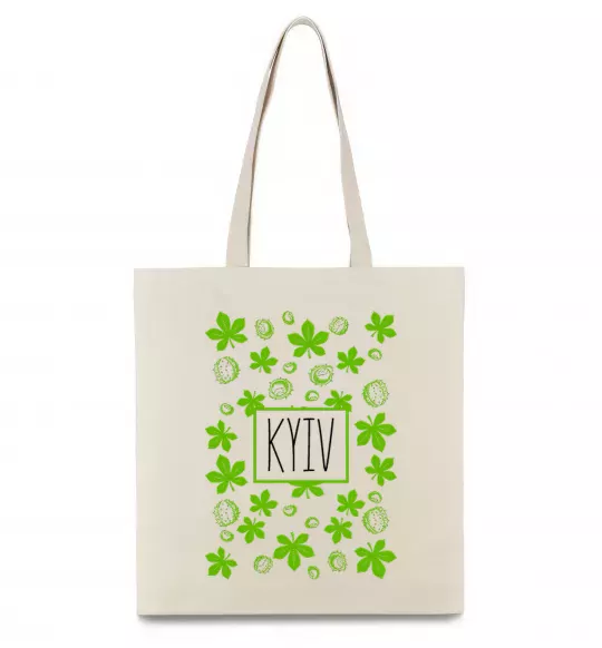 Эко-сумка Київ каштани Бежевый фото