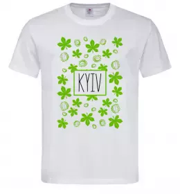 Мужская футболка Київ каштани Белый фото