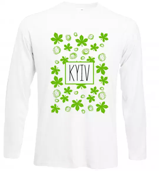 Лонгслив Київ каштани Белый фото