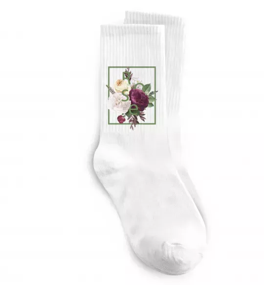 Шкарпетки Розы Білий фото