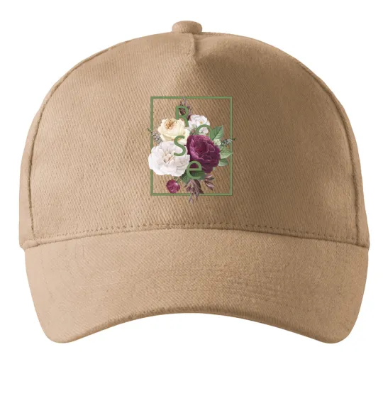 Кепка Розы Пісочний фото
