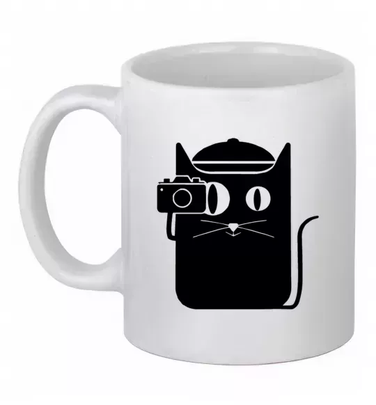 Чашка керамическая Кото фото Белый фото