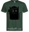 Мужская футболка Кото фото Темно-зеленый фото