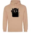Мужская толстовка (худи) Кото фото Песочный фото