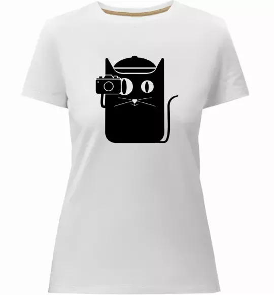 Жіноча преміум футболка Кото фото Білий фото