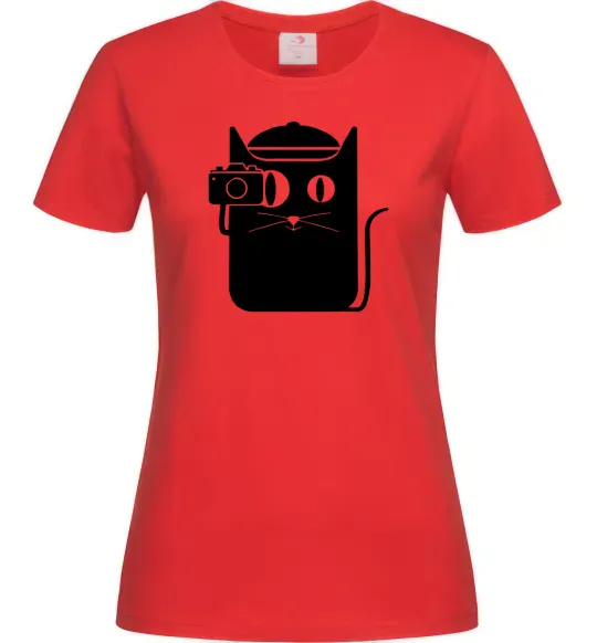 Женская футболка Кото фото Красный фото