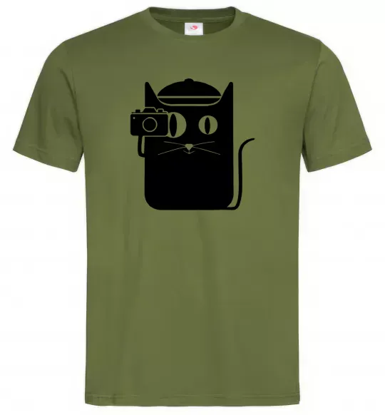 Мужская футболка Кото фото Оливковый фото
