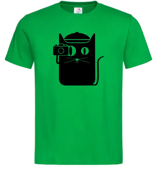 Мужская футболка Кото фото Зеленый фото