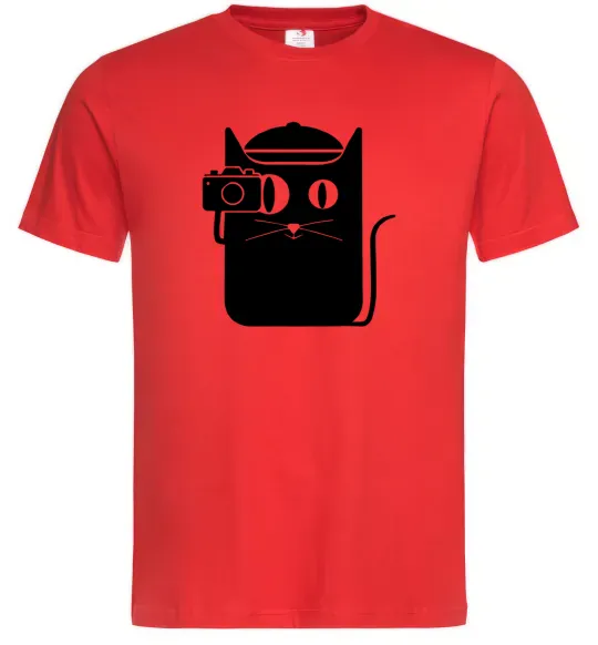 Мужская футболка Кото фото Красный фото