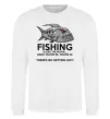 Свитшот Fishing is like the mafia Белый фото