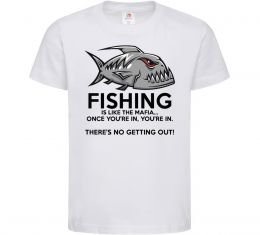 Дитяча футболка Fishing is like the mafia