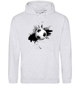 Мужская толстовка (худи) Футбольчик бризки