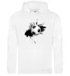 Жіноча толстовка (худі) Футбольчик бризки Білий фото