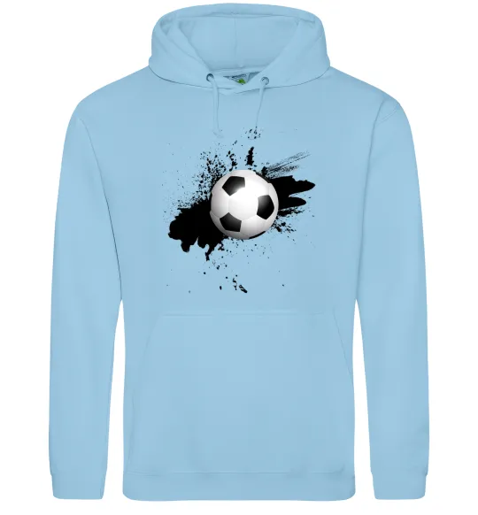 Жіноча толстовка (худі) Футбольчик бризки Блакитний фото