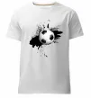 Чоловіча преміум футболка Футбольчик бризки Білий фото