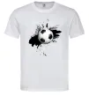 Мужская футболка Футбольчик бризки Белый фото