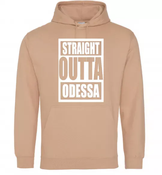 Жіноча толстовка (худі) Straight outta Odessa Пісочний фото
