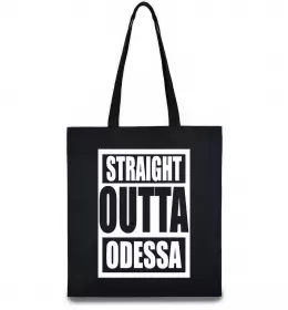 Эко-сумка Straight outta Odessa Черный фото