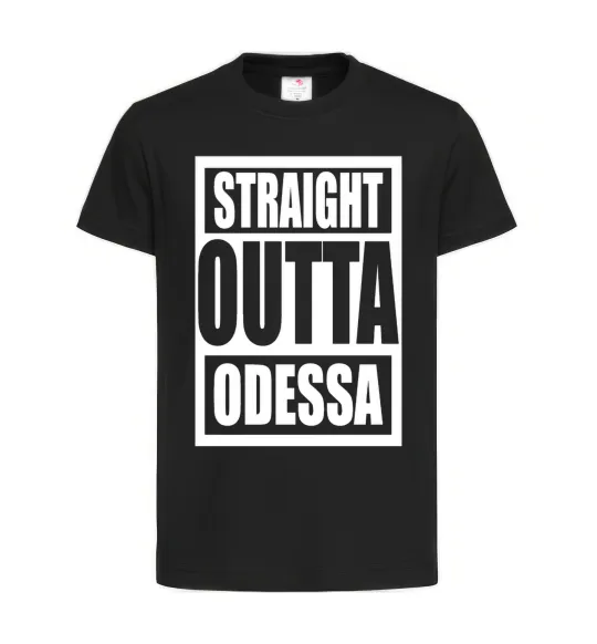 Детская футболка Straight outta Odessa Черный фото