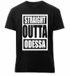 Мужская премиум футболка Straight outta Odessa Черный фото