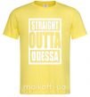 Мужская футболка Straight outta Odessa Лимонный фото
