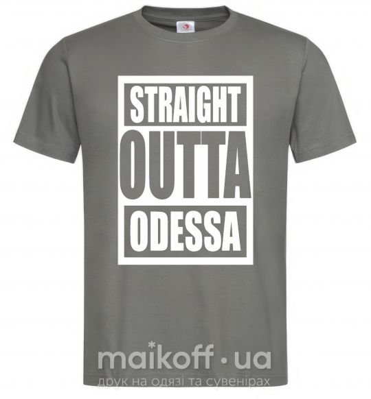 Мужская футболка Straight outta Odessa Графит фото