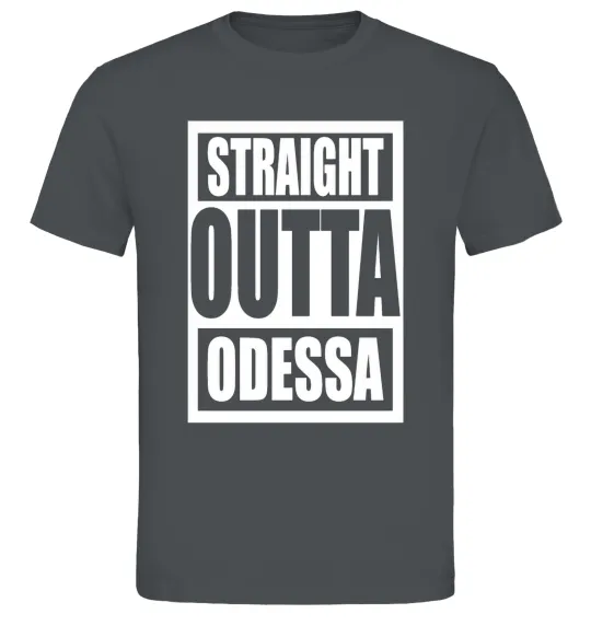 Чоловіча футболка Straight outta Odessa Графіт фото