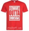 Мужская футболка Straight outta Odessa Красный фото